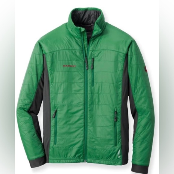 Mammut Guye Polartec Alpha Jacket Green Black Size Small - Picture 1 of 13